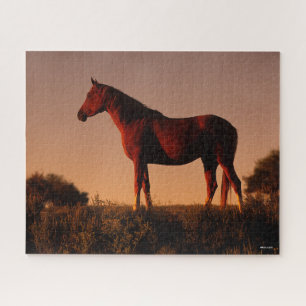Bob Langrish Arabisch standje op zonsondergang Legpuzzel