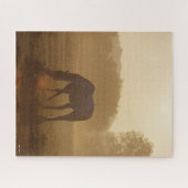 Bob Langrish | Arabische begrazing op zonsondergan Legpuzzel (Horizontaal)