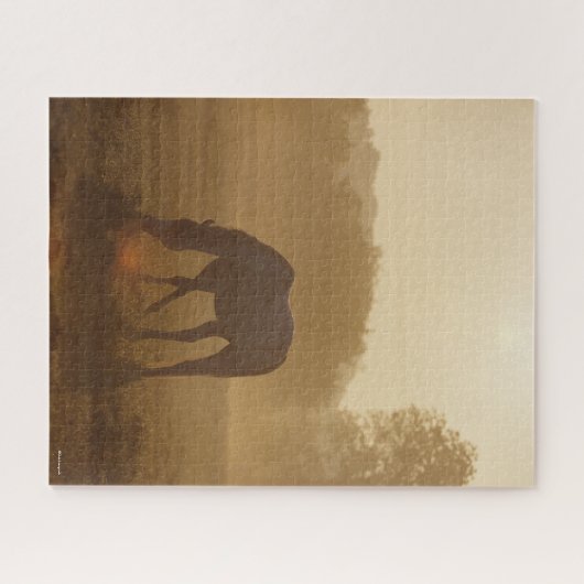 Bob Langrish | Arabische begrazing op zonsondergan Legpuzzel (Horizontaal)