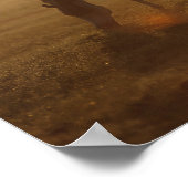 Bob Langrish | Arabische begrazing op zonsondergan Poster (Hoek)