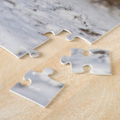 Bob Langrish Black and White Welsh Cob in the Snow Legpuzzel (Zijkant)