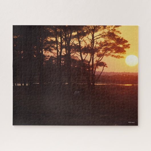 Bob Langrish | Chincoteague Grazing Sunset Legpuzzel (Horizontaal)