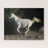 Bob Langrish | Gray Arab Mare Running Legpuzzel (Horizontaal)