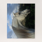 Bob Langrish | Gray Arab Stallion Headshot Legpuzzel (Verticaal)