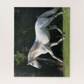 Bob Langrish | Gray Lusitano Stallion Legpuzzel (Verticaal)