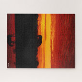 Bob Langrish | Grazing van Arabische paarden op zo Legpuzzel (Horizontaal)