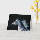 Bob Langrish | Grijze Arabische hoofdfoto 3 Kaart (Gele Bloem)