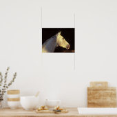 Bob Langrish | Grijze Thoroughbred Stallion Headsh Poster (Keuken)