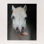 Bob Langrish | Grijze Welsh Pony Tongue uit headsh Legpuzzel (Verticaal)