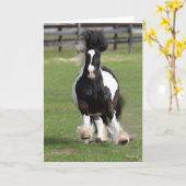Bob Langrish | Gypsy Vanner aan het werk Kaart (Gele Bloem)