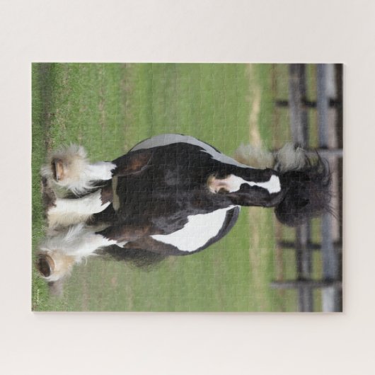 Bob Langrish | Gypsy Vanner aan het werk Legpuzzel (Horizontaal)