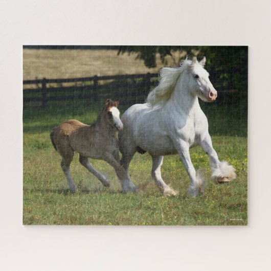 Bob Langrish | Gypsy Vanner Horse Mare & Foal Legpuzzel (Horizontaal)