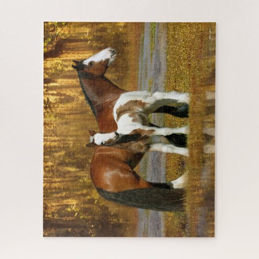 Bob Langrish | Gypsy Vanner Mare en Foal Fantasy Legpuzzel (Verticaal)