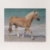 Bob Langrish | Haflinger die op het strand loopt Legpuzzel (Horizontaal)