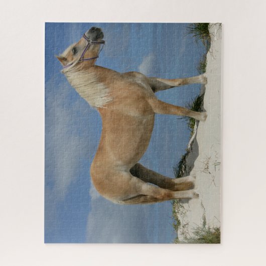Bob Langrish | Haflinger op het strand Legpuzzel (Verticaal)