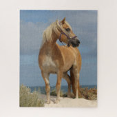 Bob Langrish | Haflinger op strand Legpuzzel (Verticaal)