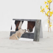 Bob Langrish | Hondshoorsen Kaart (Gele Bloem)