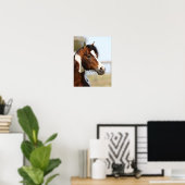 Bob Langrish | Hoofd Paint Horse Stallion Poster (Thuiskantoor)