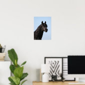 Bob Langrish | Hoofd van de Black Arab Stallion Poster (Thuiskantoor)