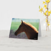 Bob Langrish | Kaas Arab Foal met achtergrondverli Kaart (Gele Bloem)