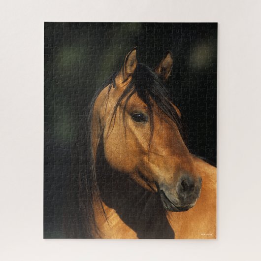 Bob Langrish | Kiger Mustang Stallion Headshot Legpuzzel (Verticaal)