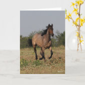 Bob Langrish | Kwartpaarden in bloemen Kaart (Gele Bloem)