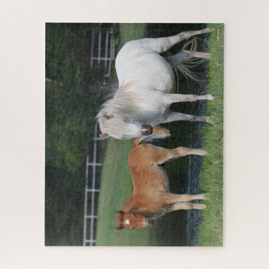 Bob Langrish Miniature Pony Mare and Foal Standing Legpuzzel (Verticaal)