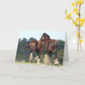 Bob Langrish | Paarden die achteraan lopen Kaart (Gele Bloem)