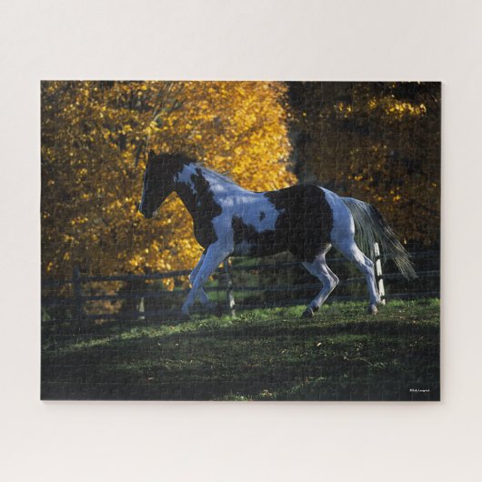 Bob Langrish | Paarden die in de herfst van de ver Legpuzzel (Horizontaal)