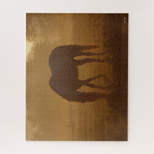 Bob Langrish | Paardengrazing Zonnegestijg Legpuzzel (Verticaal)