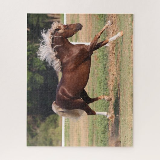 Bob Langrish | Palomino Morgan Horse Bucking Legpuzzel (Verticaal)