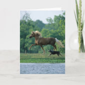 Bob Langrish | Palomino Tennessee Walker en Dog Kaart (Voorkant)