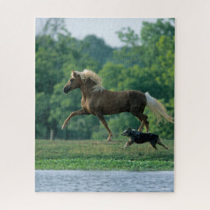 Bob Langrish Palomino Tennessee Walker en Dog Legpuzzel