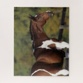 Bob Langrish | Pinto Warmblood Standing Headshot Legpuzzel (Verticaal)