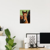 Bob Langrish | Quarter Horse Foal Headshot Poster (Thuiskantoor)
