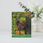 Bob Langrish Rocky Mountain Horse Standing Autumn Briefkaart (Staand voorkant)