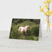 Bob Langrish | Shetland Pony in bloemen Kaart (Gele Bloem)