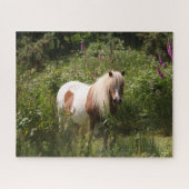 Bob Langrish | Shetland Pony in bloemen Legpuzzel (Horizontaal)