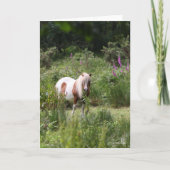 Bob Langrish | Shetland Pony met bloemen Kaart (Voorkant)