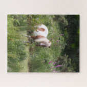 Bob Langrish | Shetland Pony met bloemen Legpuzzel (Horizontaal)
