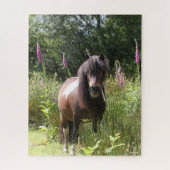 Bob Langrish | Shetland Pony met bloemen Legpuzzel (Verticaal)