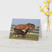 Bob Langrish | Thoroughbred en Shetland Pony Kaart (Gele Bloem)