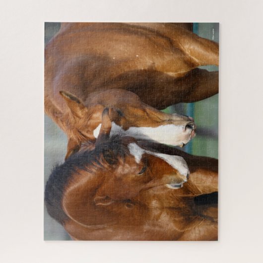 Bob Langrish | Twee koppen van paarden Legpuzzel (Verticaal)