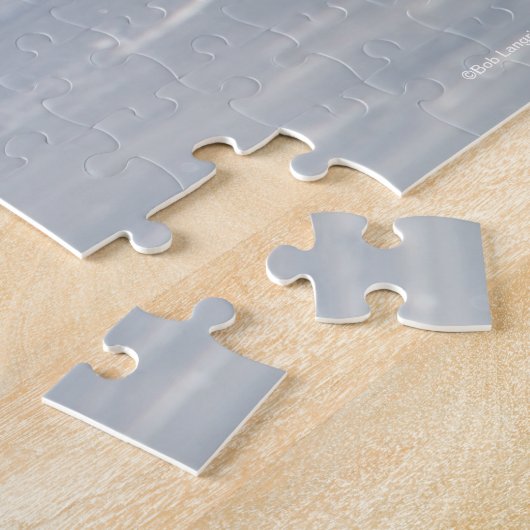 Bob Langrish | Twee Morgan Horses en Dog in sneeuw Legpuzzel (Zijkant)