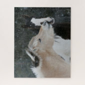 Bob Langrish | Twee pony's die elkaar ontmoeten op Legpuzzel (Verticaal)