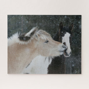 Bob Langrish Twee pony's die elkaar ontmoeten op Legpuzzel