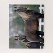 Bob Langrish | Twee Rocky Mountain-paarden Legpuzzel (Verticaal)