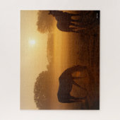 Bob Langrish Two Arabs die bij zonsopgang staan Legpuzzel (Verticaal)