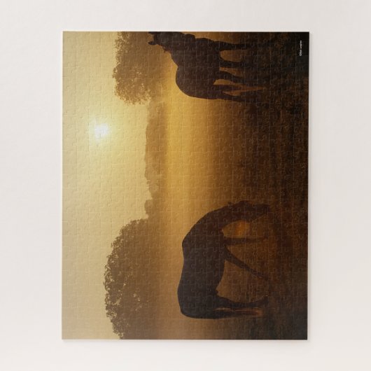 Bob Langrish Two Arabs die bij zonsopgang staan Legpuzzel (Verticaal)