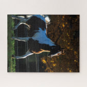 Bob Langrish | Verfpaarden die in de herfst met ac Legpuzzel (Horizontaal)